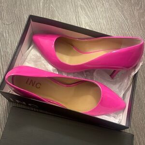 INC Hot Pink Patent Pumps | Size 10